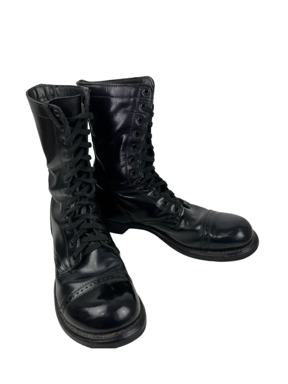 HH Brand Double H 975 Military Combat Jump Boots Leather USA 9 D